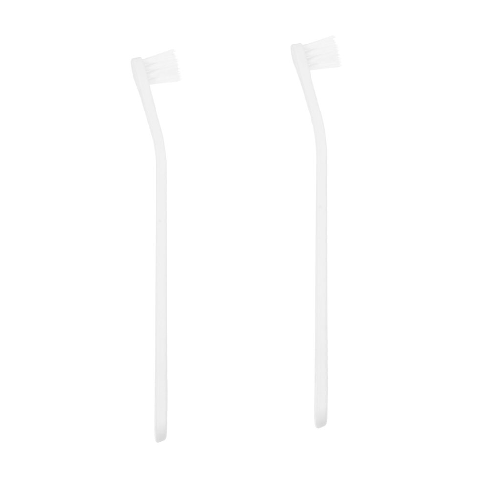 CORHAD 2-Piece Dog Toothbrushes, Soft Bristles for Gentle Cleaning, Suitable for Cats and Dogs, Ergonomic Design, Durable