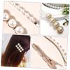 Handmade Pearl Hair Pins, 4-Piece Set, Gold Alloy view 2