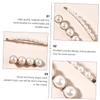 Handmade Pearl Hair Pins, 4-Piece Set, Gold Alloy view 3