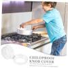 RORPOIR 5-Pack Stove Knob Covers, Child Safety, Black view 4