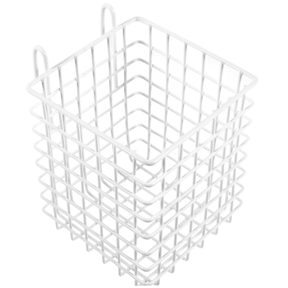 Hanging Rabbit Feeder for Cage, Iron, White