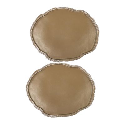 CORHAD 2-Piece Brown Resin Reptile Water Bowls, Large Capacity for Geckos, Turtles and Other Reptiles