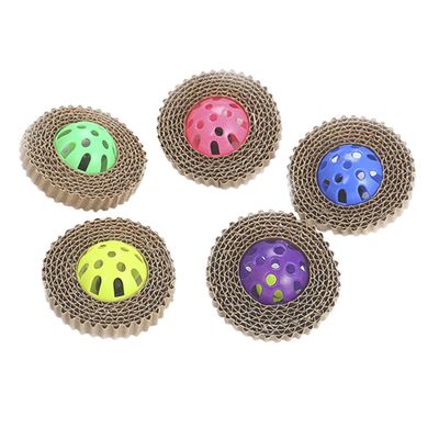 Hohopeti Cat Scratching Toy, 5-Piece Scratching Board with Bell