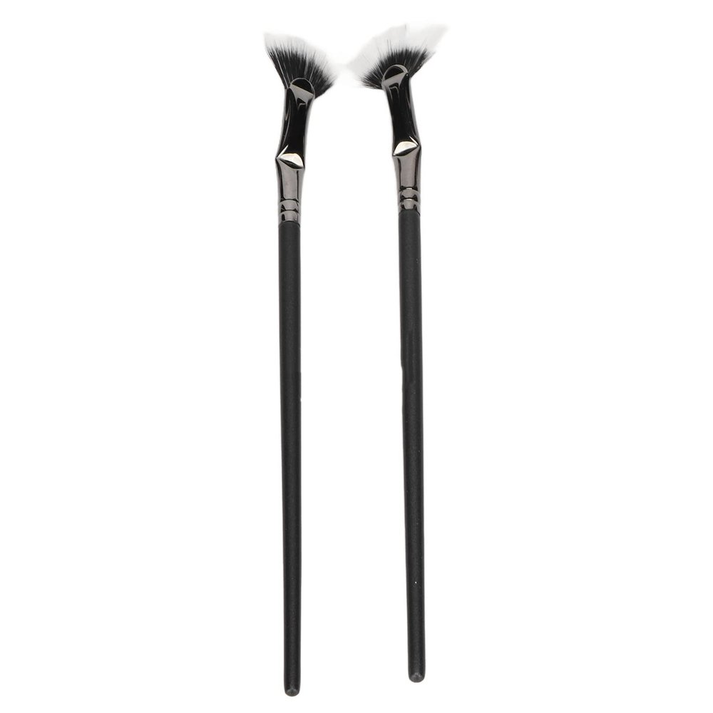 2-Piece Fan Mascara Brushes for Lower Lashes