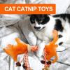 Catnip Chew Toy with Bell and Colorful Feathers view 2