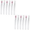 Beatifufu 2 Sets Silicone Lipstick Applicator Brushes, Makeup Beauty Tool, Ergonomic Design, Small and Portable for On the Go, 6 Pieces view 1