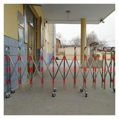 LFFTBK Retractable Stainless Steel Safety Barrier, 3.6 ft x 6.6 ft