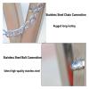 LFFTBK Retractable Stainless Steel Safety Barrier, 3.6 ft x 6.6 ft view 4