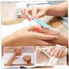 WOONEKY 3-Piece Cylindrical Glass Nail Files for Polishing, Nail Design, Salon and Travel view 3