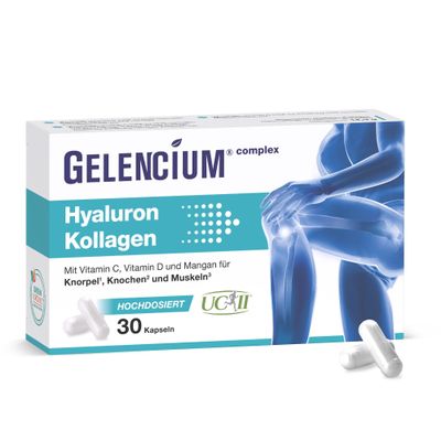 Gelencium Hyaluron Collagen with Vitamins C and D and Manganese, 1 Capsule