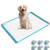 Bencacawinstyle Dog Urine Pad Holder, Spill-Proof, with 6 Clips, Non-Slip Waterproof Silicone Mat, Works with Most Training Pads, Easy to Clean (Gray Mat Size: 35.6 view 1