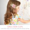 VICASKY 6-Piece Flower Hair Clips with Faux Pearls for Girls view 2
