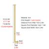 Adjustable Iron Stair Railing Baluster, Black, 1.45 m/57.1 in/4.8 ft view 2