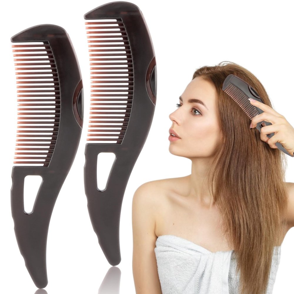 2-Pack Dandruff Combs, Scalp Massage and Self-Cleaning Hair Combs