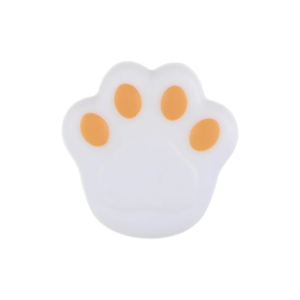 HWJFDC 4-Piece Silicone Corner and Edge Guards, Soft Child Safety Protection, Cat Paw Shape, White-2
