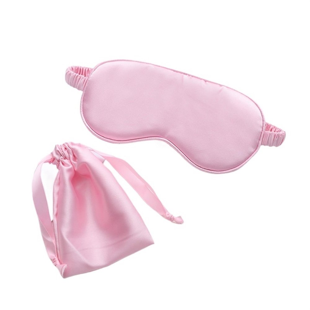 Silk Sleep Mask with Carrying Case, No. 4 Pink