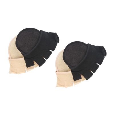 BCOATH Women's Invisible Toe Cover Socks, Half Socks, 2 Pairs