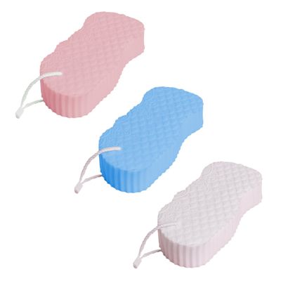 PLAFOPE 3-Piece PVA Bath Sponges for Gentle Cleansing and Care