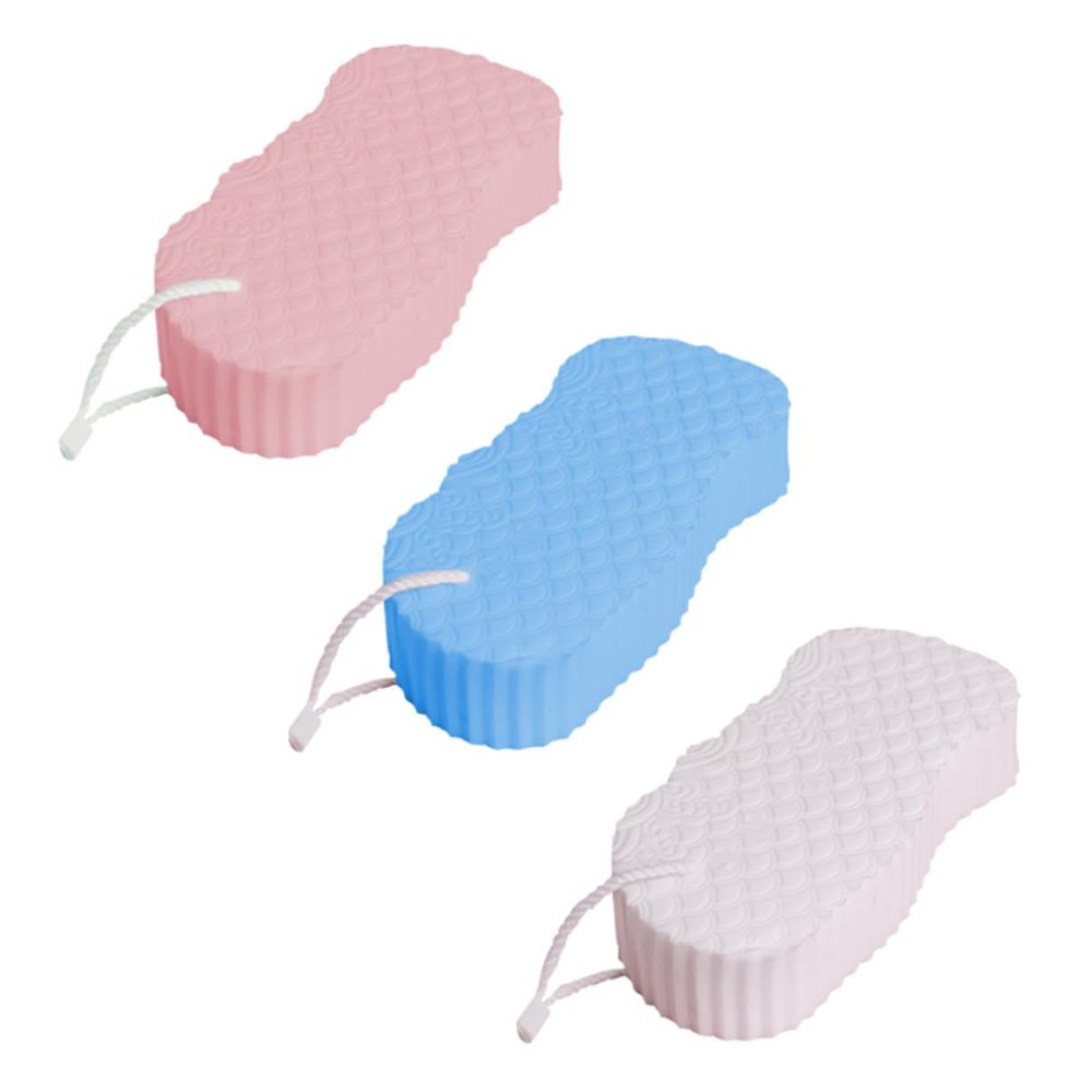 PLAFOPE 3-Piece PVA Bath Sponges for Gentle Cleansing and Care
