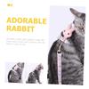 BCOATH Cat Harness and Leash Set - Adjustable, Escape-Proof, I-Shape Nylon Rope - Pink - For Cats Up to 6 kg view 2