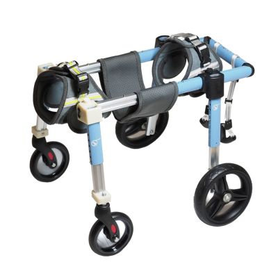 Dog Wheelchair XS/S/M/L/XL/XXL for Front and Rear Legs, Fully Supportive Walking Aid for All Dog Breeds, Adjustable Portable Dog Leg Support Wheelchair (Blue, Size)