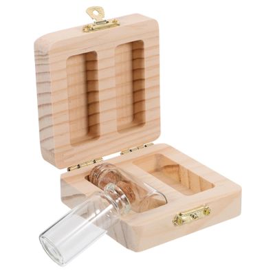 Keepsake Storage Box and Jars, 2 Bottles