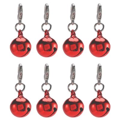 Torribala 8-Pack Bell Charms for Dog and Cat Collars, Leashes and Backpacks