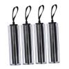 4 Empty Slanted Lipstick Tubes, Plastic, Black view 1