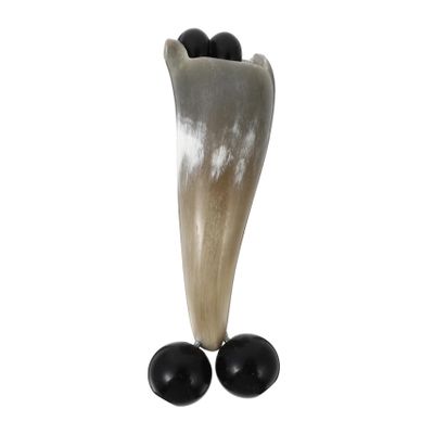 PLAFOPE Ox Horn Double-Head Massager Wheel, 15 x 4.5 cm