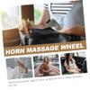 PLAFOPE Ox Horn Double-Head Massager Wheel, 15 x 4.5 cm view 2