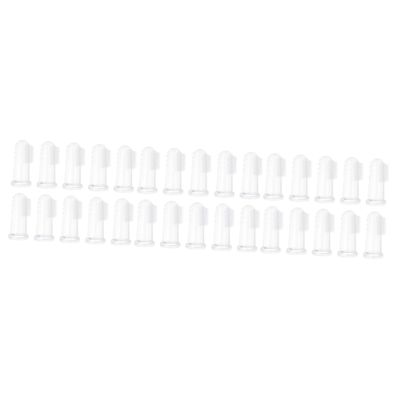 HAPINARY 30-Piece Finger Toothbrushes for Pets, Dental Cleaning Tool for Dogs and Cats, Ergonomic Design, Soft Bristles for Sensitive Teeth, Transparent Case