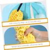3-Pack Shower Sponges, Yellow, Hydrophilic Polyurethane, with Hanging Cord view 4