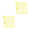 HAPINARY 60-Piece Replacement Arms for Glow-in-the-Dark Glasses view 1