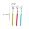 Hoement Telescopic Stainless Steel Back Scratcher, 3-Piece Set with Scratching Claw view 2