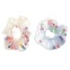 WOONEKY 2-Piece Hair Ties with Tulle and Decorative Ball, Elastic Hair Bands for Girls, Everyday and Special Occasions view 1