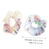 WOONEKY 2-Piece Hair Ties with Tulle and Decorative Ball, Elastic Hair Bands for Girls, Everyday and Special Occasions view 2