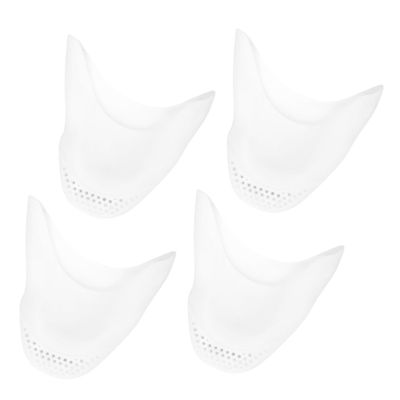 Hoement 2 Pairs Silicone Toe Protectors, Washable and Wear-Resistant, White, for High Heels