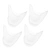 Hoement 2 Pairs Silicone Toe Protectors, Washable and Wear-Resistant, White, for High Heels view 1