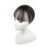 3D Natural Brazilian Human Hair Clip-In Bangs, Mocha Brown view 1