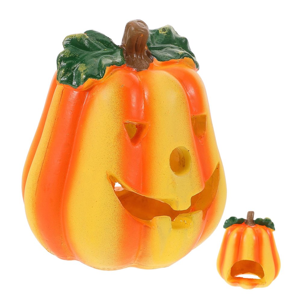 BESPORTBLE Pumpkin Reptile Hide and Basking Platform