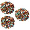 BESPORTBLE 3-Piece DIY Crystal Stone Set with Quartz, Aventurine, Tiger's Eye, Turquoise, and Red Agate view 1