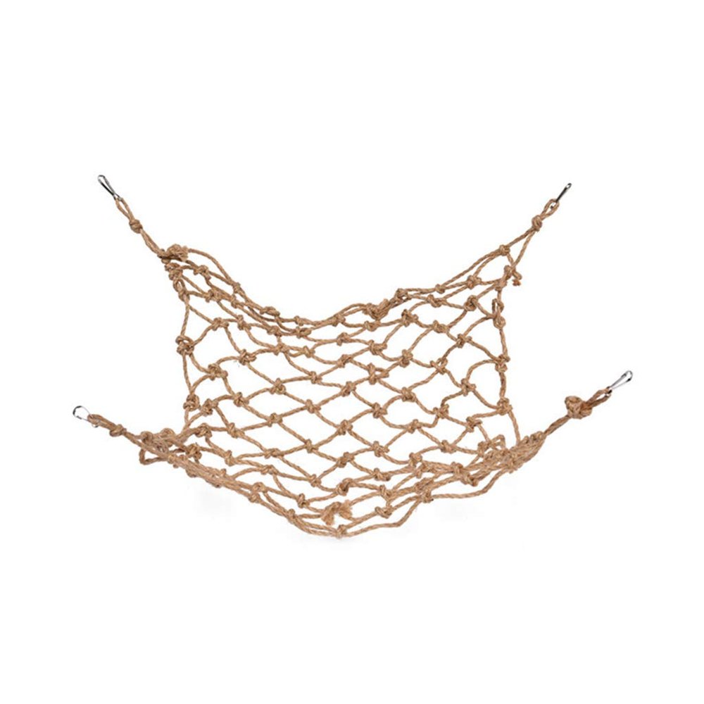 WHFCBJBW Bird Rope Ladder Woven Climbing Net Hammock with 4 Hooks