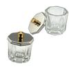 PLAFOPE 4-Piece Nail Art Crystal Cups, Transparent Octagonal Design view 2