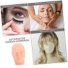 PVC Eyelash Extension Practice Head, Pink, for Beginners view 3