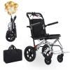 Lightweight Folding Aluminum Wheelchair with Flip-Up Armrests view 1
