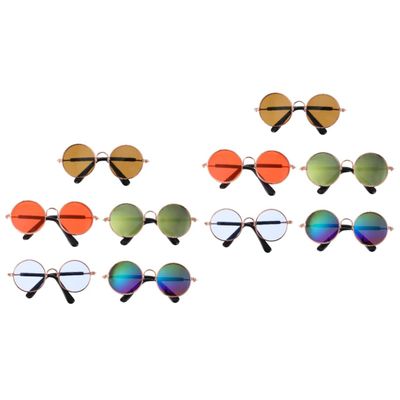BCOATH 10-Piece Dog Sunglasses for Pets, UV Protection, Stylish Design for Photos and Outings