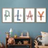 This Is Where the Fun Stuff Happens Kids' Playroom Wall Art, 24 x 16 in, Rustic Wood Frame view 4
