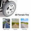 2-Pack 32 cm Rear Wheels for Electric Wheelchairs, Aluminum Alloy, 12 1/2 × 2 1/4, Non-Inflatable view 4