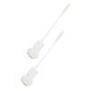 BCOATH 2-Piece Sponge Brush Set for Baby Bottles and Cups, Long PP/EVA Handle, White view 1