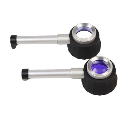 30x Handheld Magnifying Glass with Scale and LED, Portable